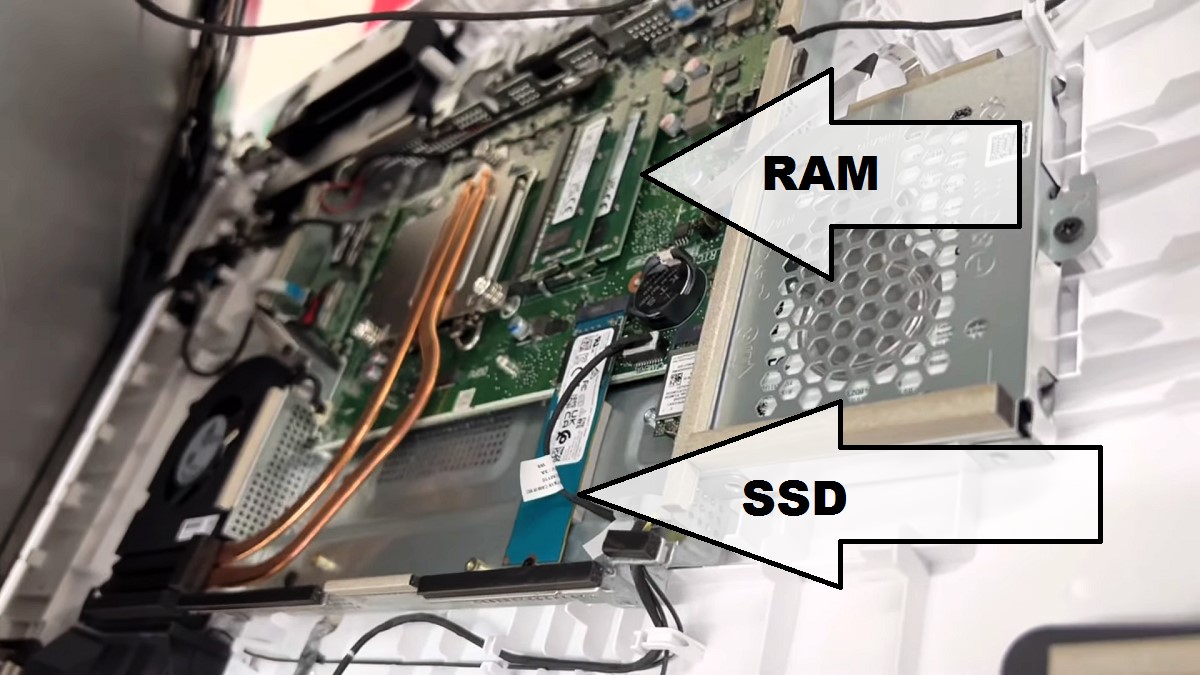 HP Pavilion 27 D0080 AIO RAM and SSD