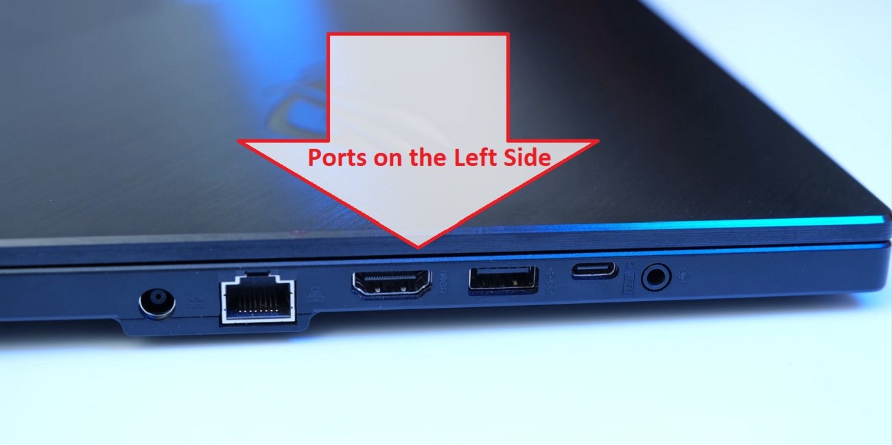 Asus ROG Zephyrus G15 Gaming Laptop Left Ports
