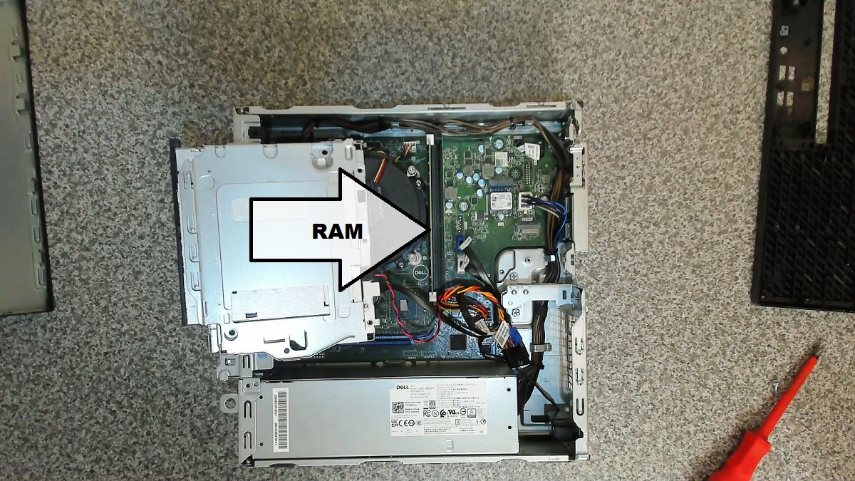 RAM Inside Dell OptiPlex 3080 