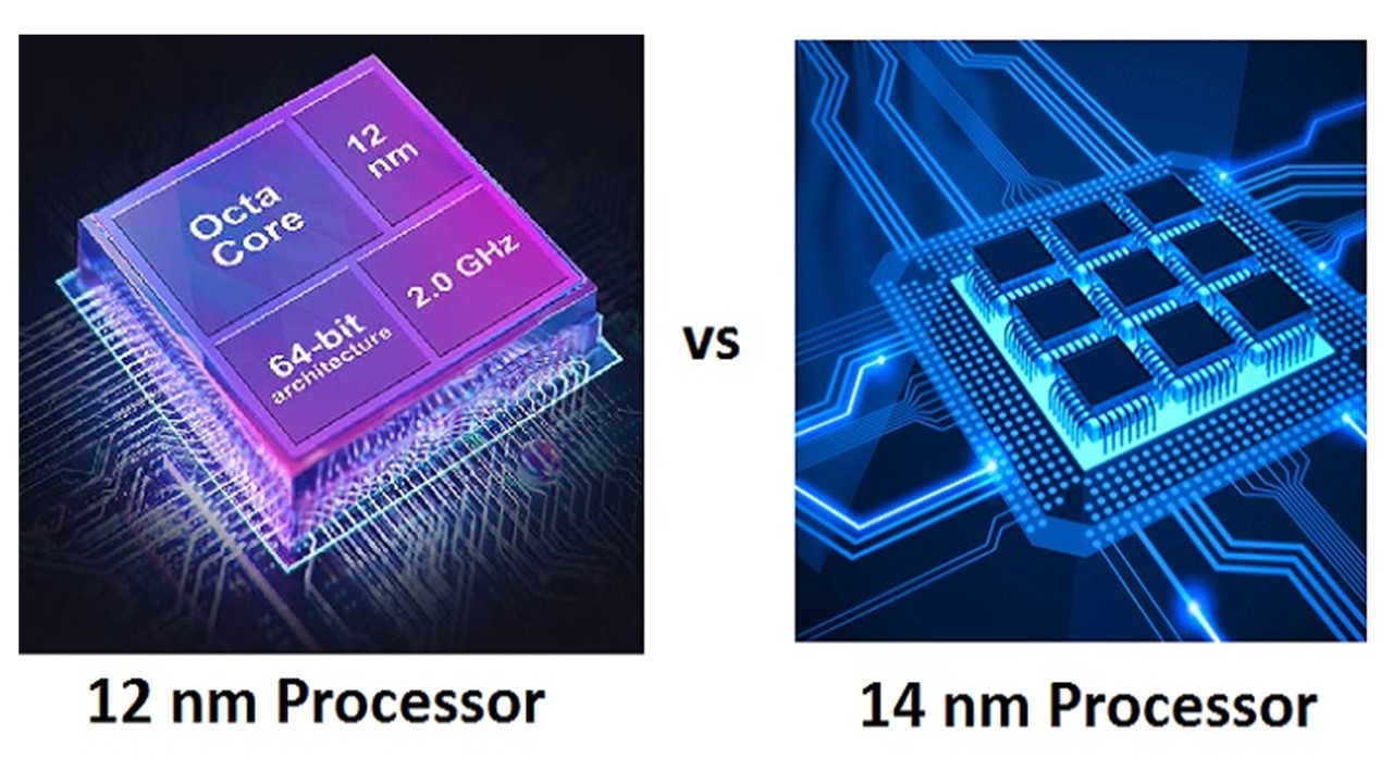 Differences Between 12 nm and 14 nm Processor