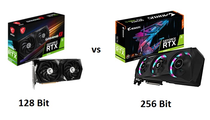 Differences Between 128 Bit and 256 Bit Graphics Card
