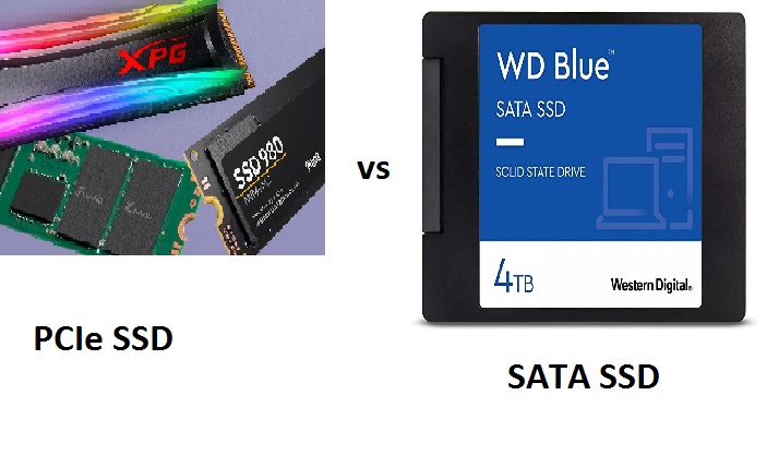Differences Between PCIe and SATA SSD for Gaming