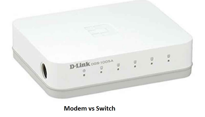 Differences Between Modem and Switch