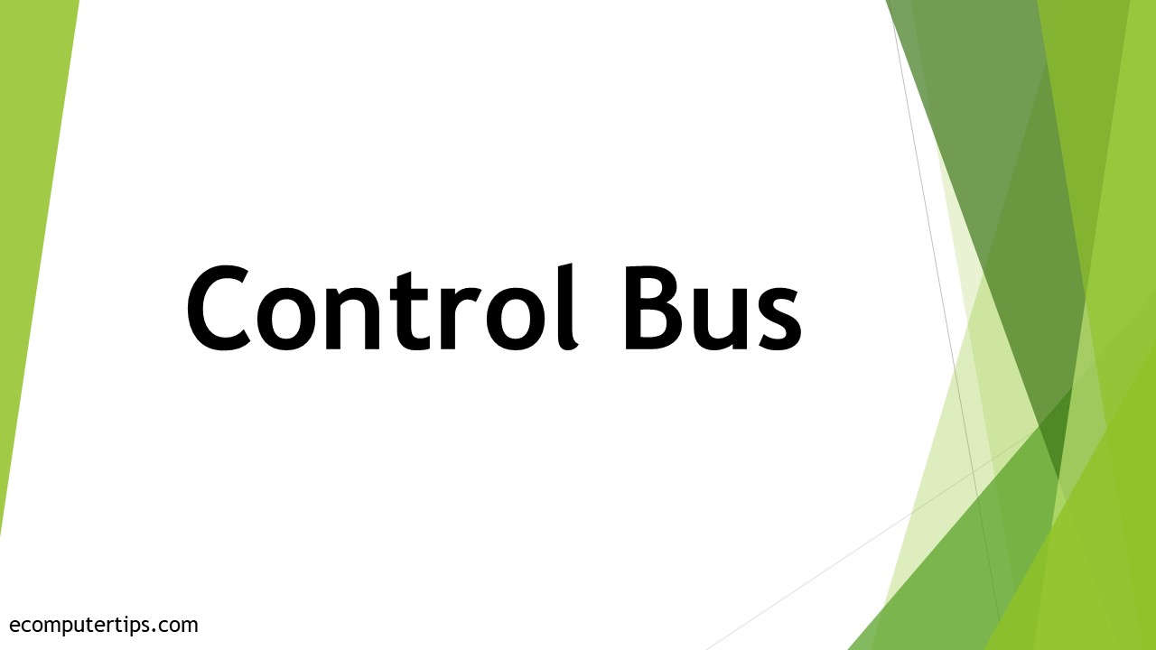 What is Control Bus