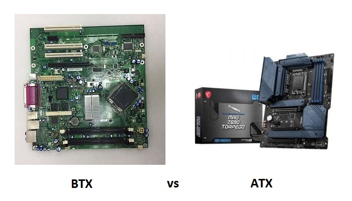 Differences Between BTX and ATX Motherboards