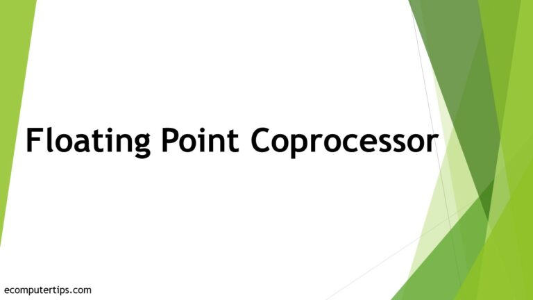 What is Floating Point Coprocessor
