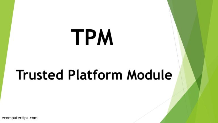 What is TPM (Trusted Platform Module)