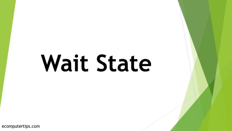 What is Wait State