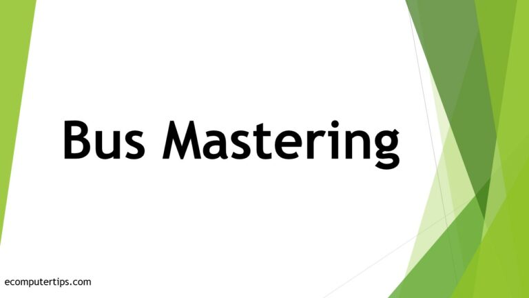 What is Bus Mastering