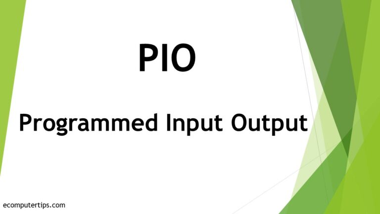 What is Programmed IO (PIO)