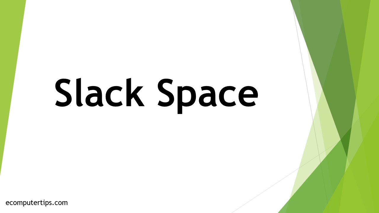 What is Slack Space