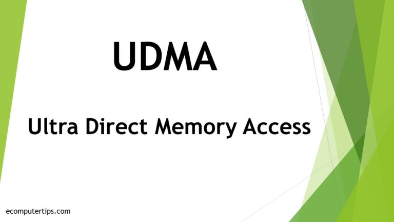 What is UDMA (Ultra Direct Memory Access)