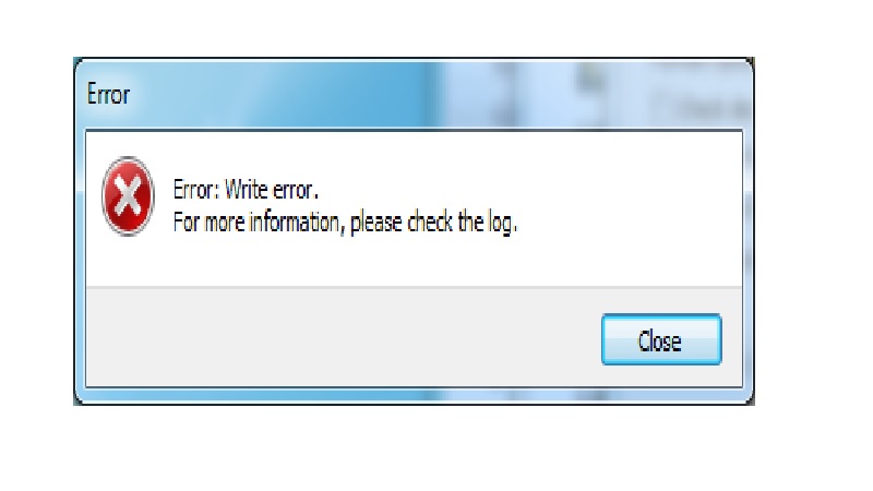What is Write Error