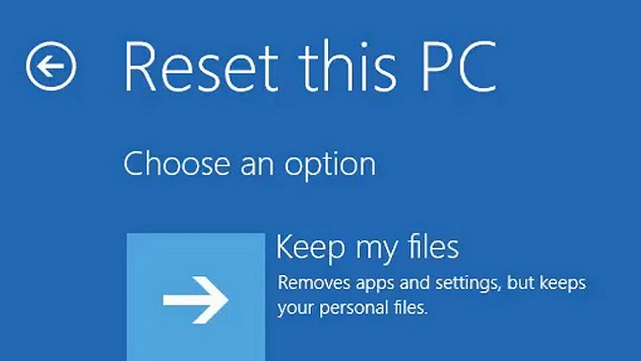 Fix PC Not Able to Reset