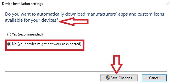 Do you want to automatically download manufacturers