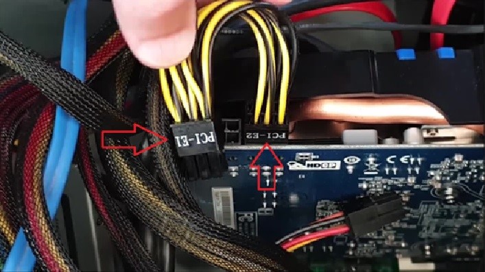 Unplug the power connectors from the GPU