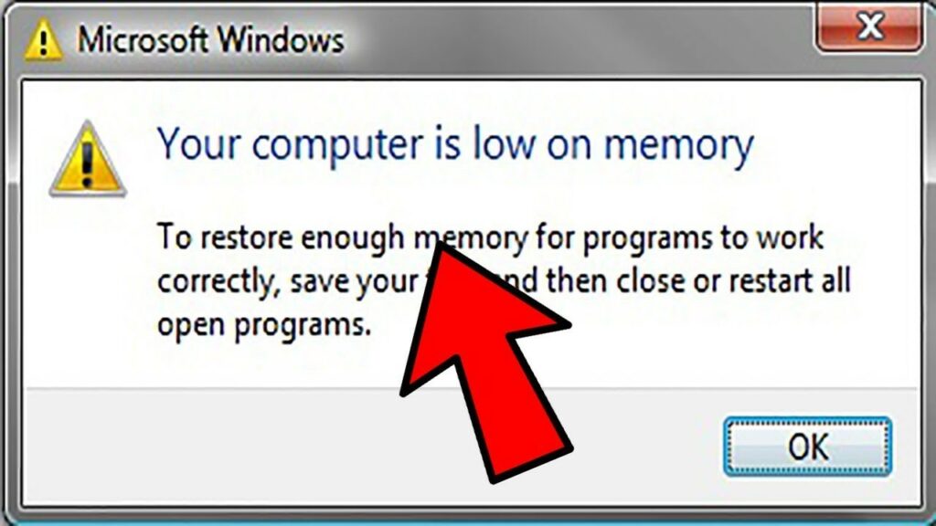 How to Fix PC Not Having Enough Memory