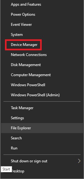 Open Device Manager From the Start Menu