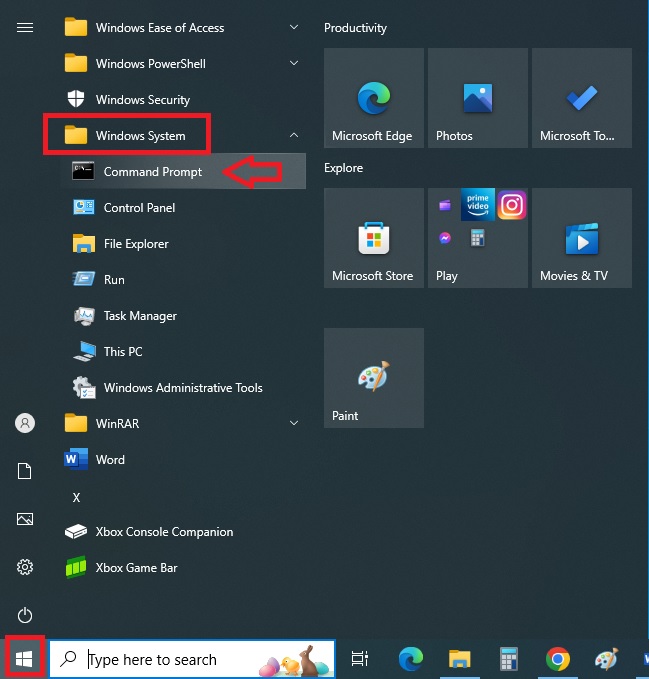 Windows System folder
