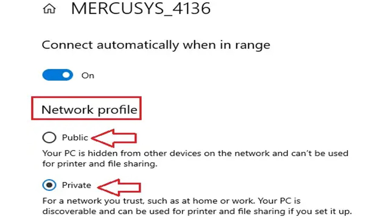 How to Change Network Profile in Windows PC