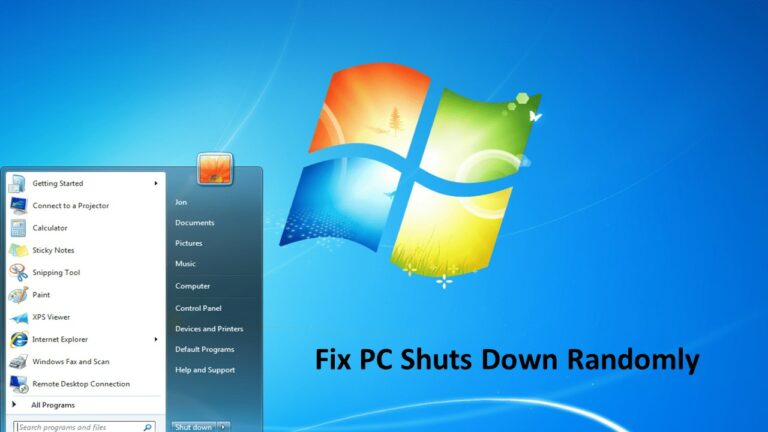 How to Fix PC Shuts Down Randomly