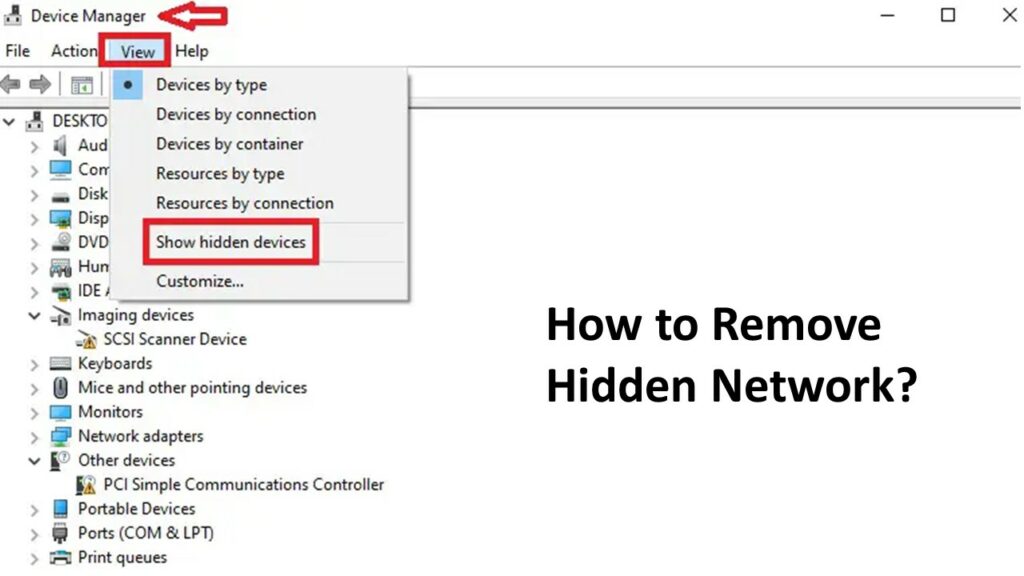 How to Remove Hidden Network