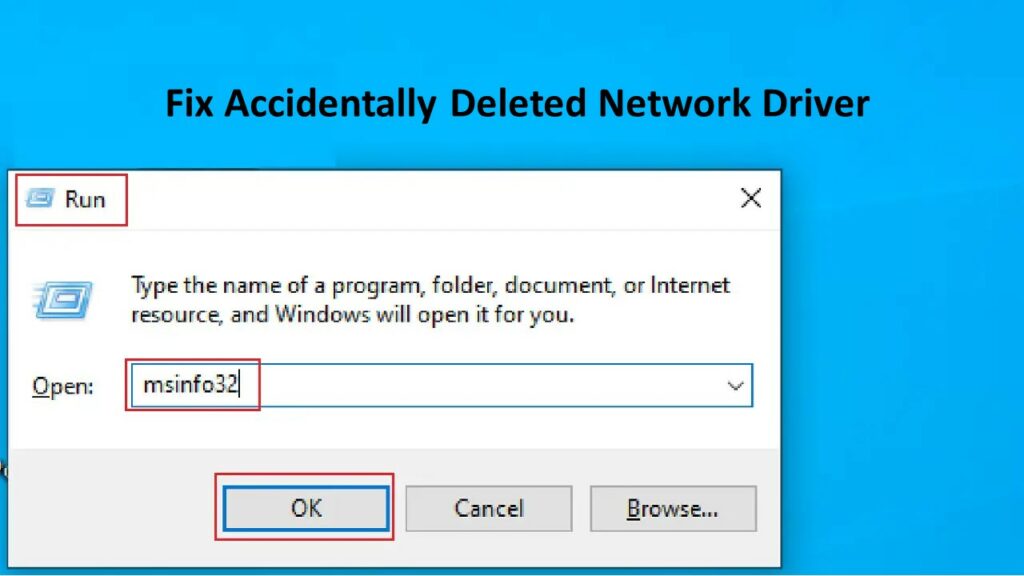 Fix Accidentally Deleted Network Driver