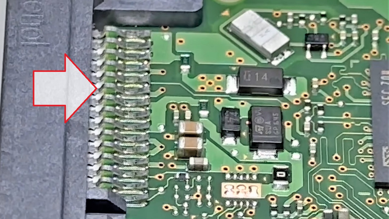power pins on the PCB