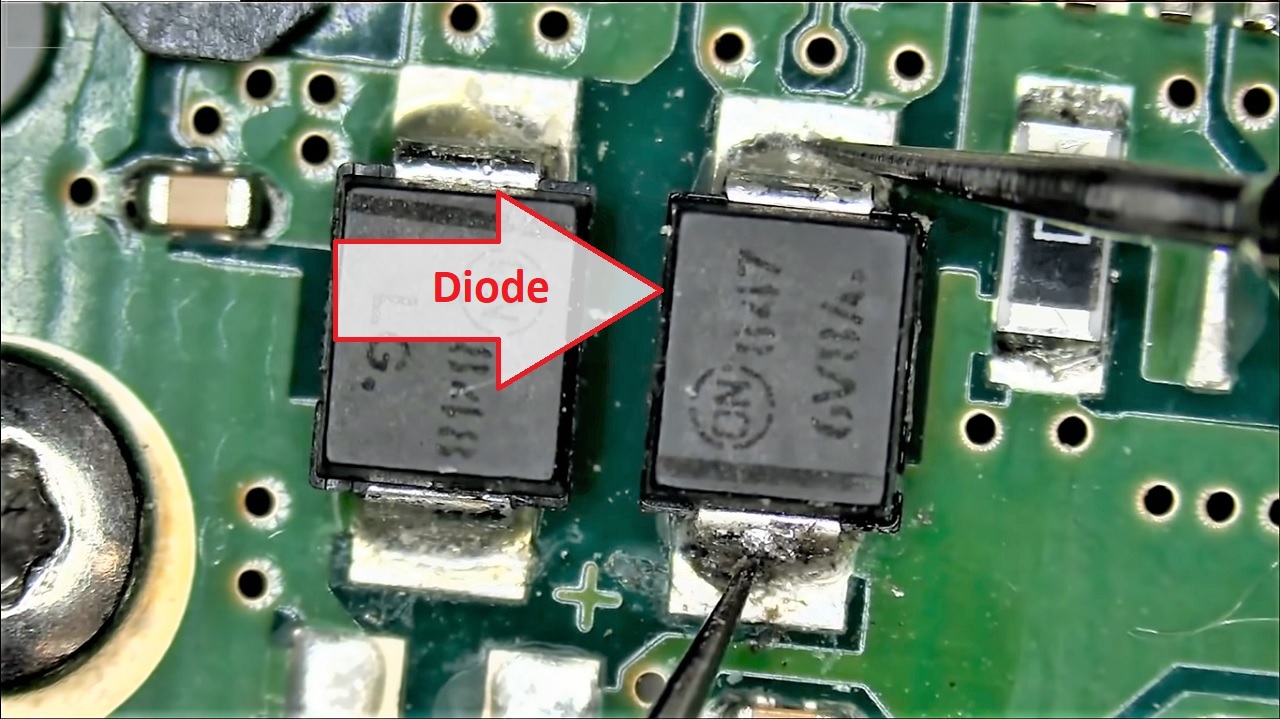 Checking the diode