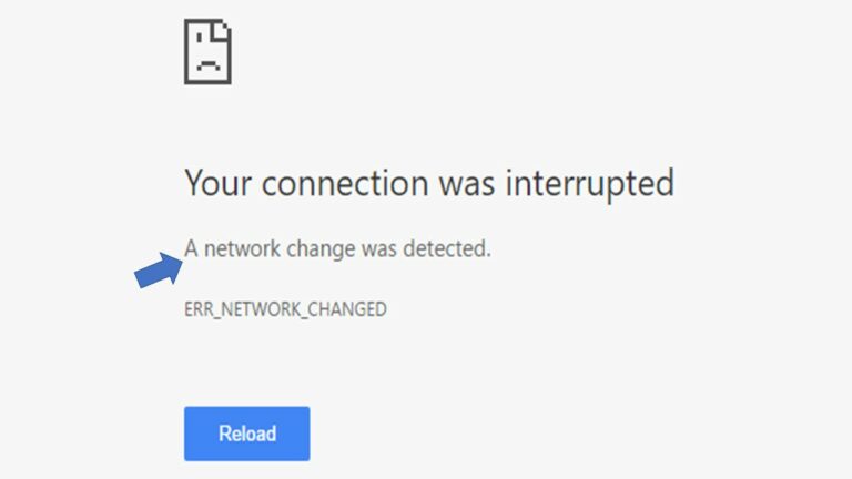 A Network Change Was Detected