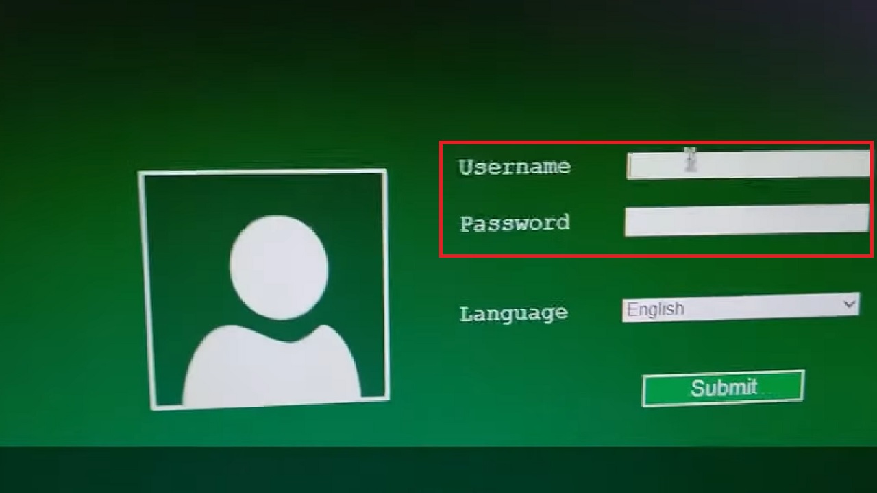 Login using your Username and Password