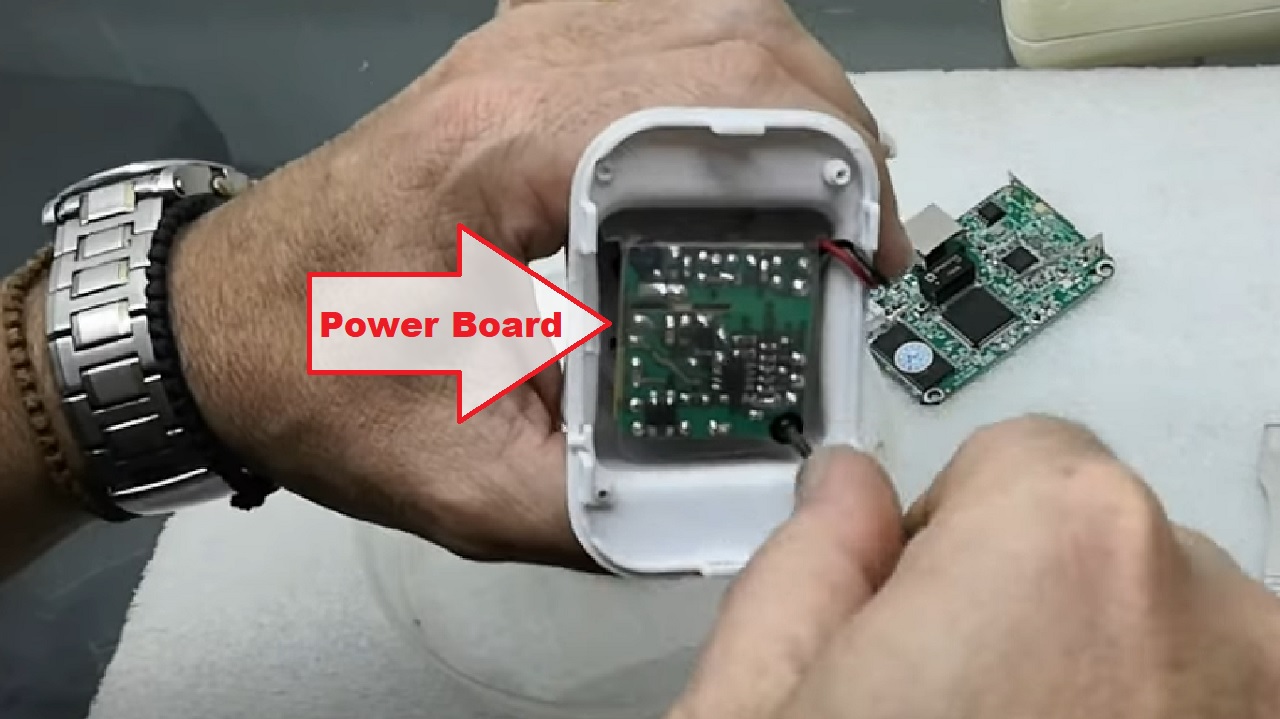 Unscrewing the Power Board