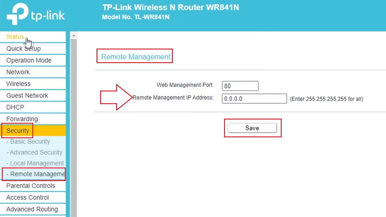 Router Remote Management