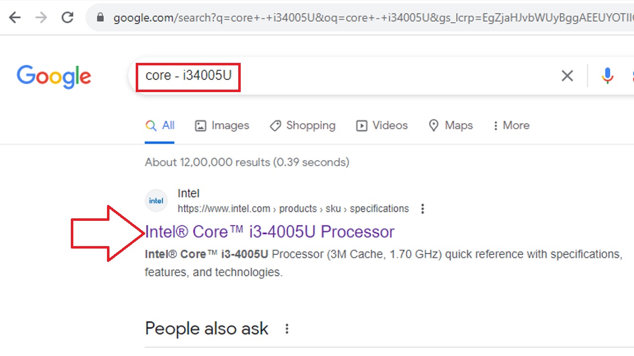 Typing in core - i34005U